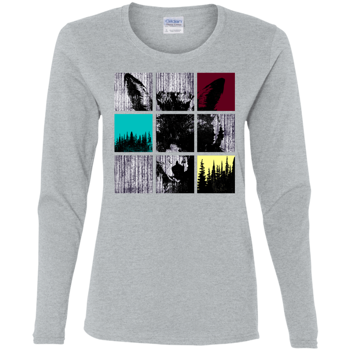 T-Shirts Sport Grey / S Fox Pane Women's Long Sleeve T-Shirt