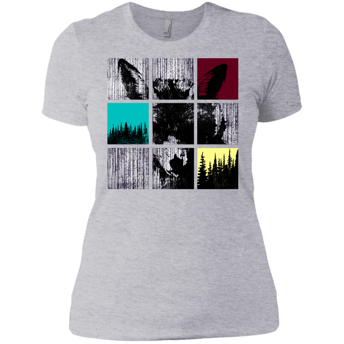 T-Shirts Heather Grey / X-Small Fox Pane Women's Premium T-Shirt