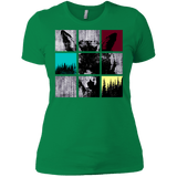 T-Shirts Kelly Green / X-Small Fox Pane Women's Premium T-Shirt