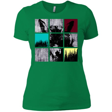 T-Shirts Kelly Green / X-Small Fox Pane Women's Premium T-Shirt
