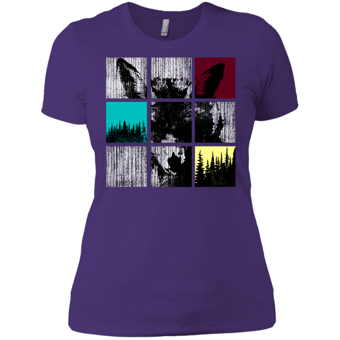 T-Shirts Purple Rush/ / X-Small Fox Pane Women's Premium T-Shirt