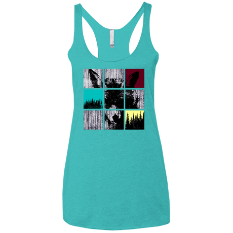 T-Shirts Tahiti Blue / X-Small Fox Pane Women's Triblend Racerback Tank