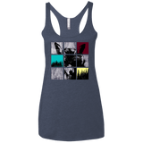 T-Shirts Vintage Navy / X-Small Fox Pane Women's Triblend Racerback Tank