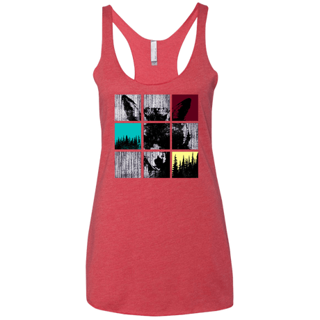 T-Shirts Vintage Red / X-Small Fox Pane Women's Triblend Racerback Tank