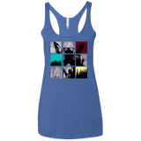 T-Shirts Vintage Royal / X-Small Fox Pane Women's Triblend Racerback Tank