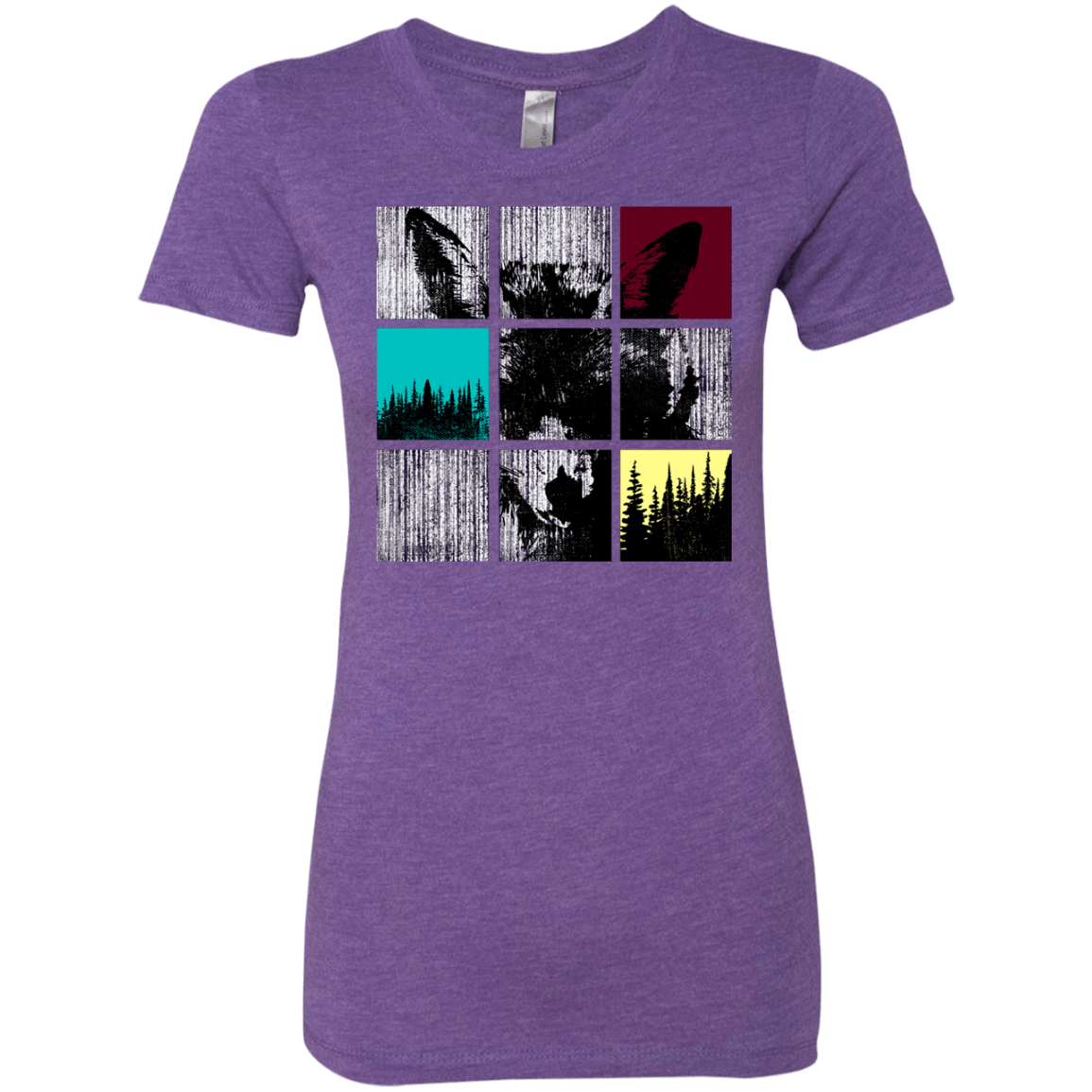 T-Shirts Purple Rush / S Fox Pane Women's Triblend T-Shirt