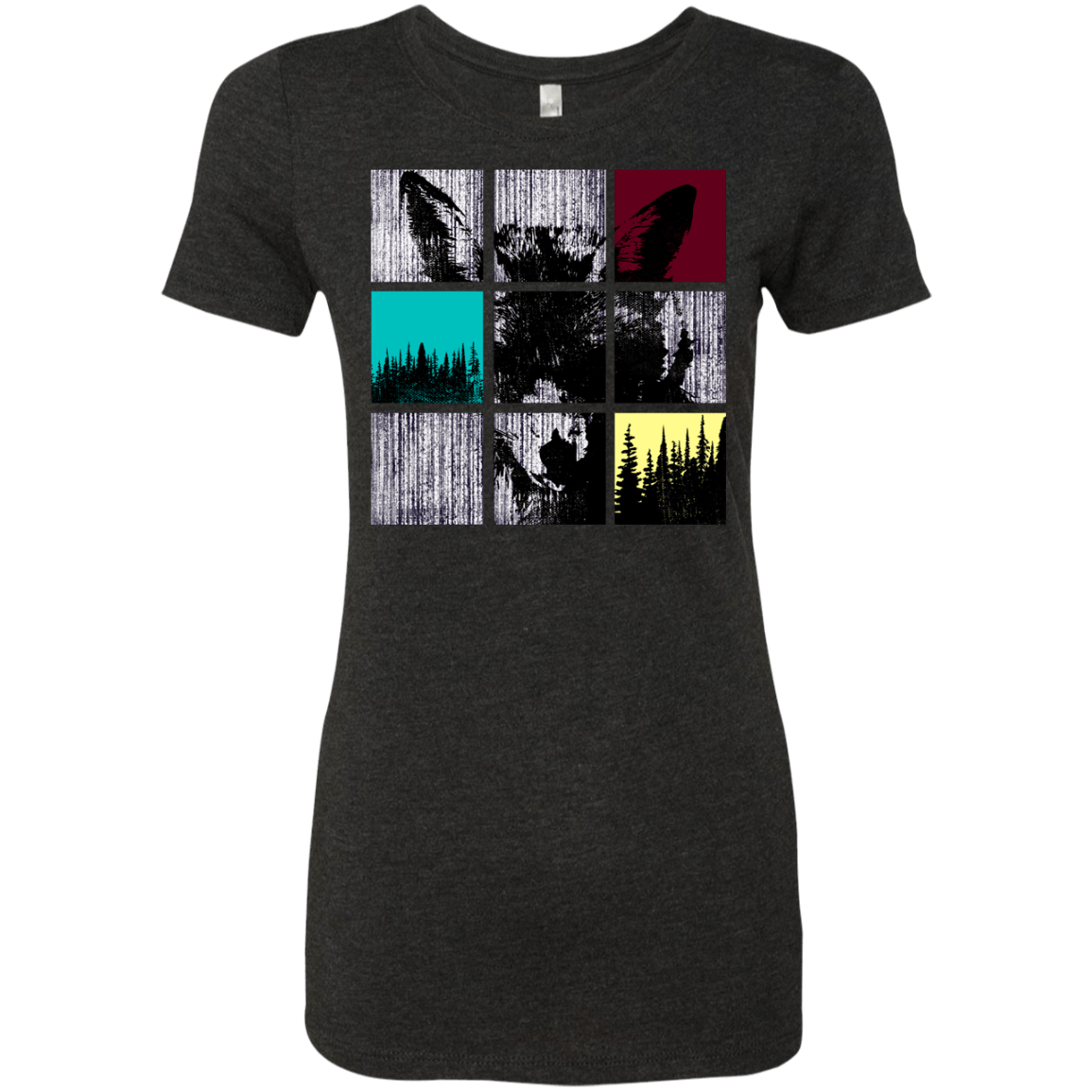 T-Shirts Vintage Black / S Fox Pane Women's Triblend T-Shirt