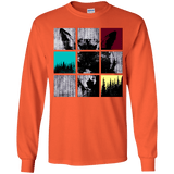 T-Shirts Orange / YS Fox Pane Youth Long Sleeve T-Shirt