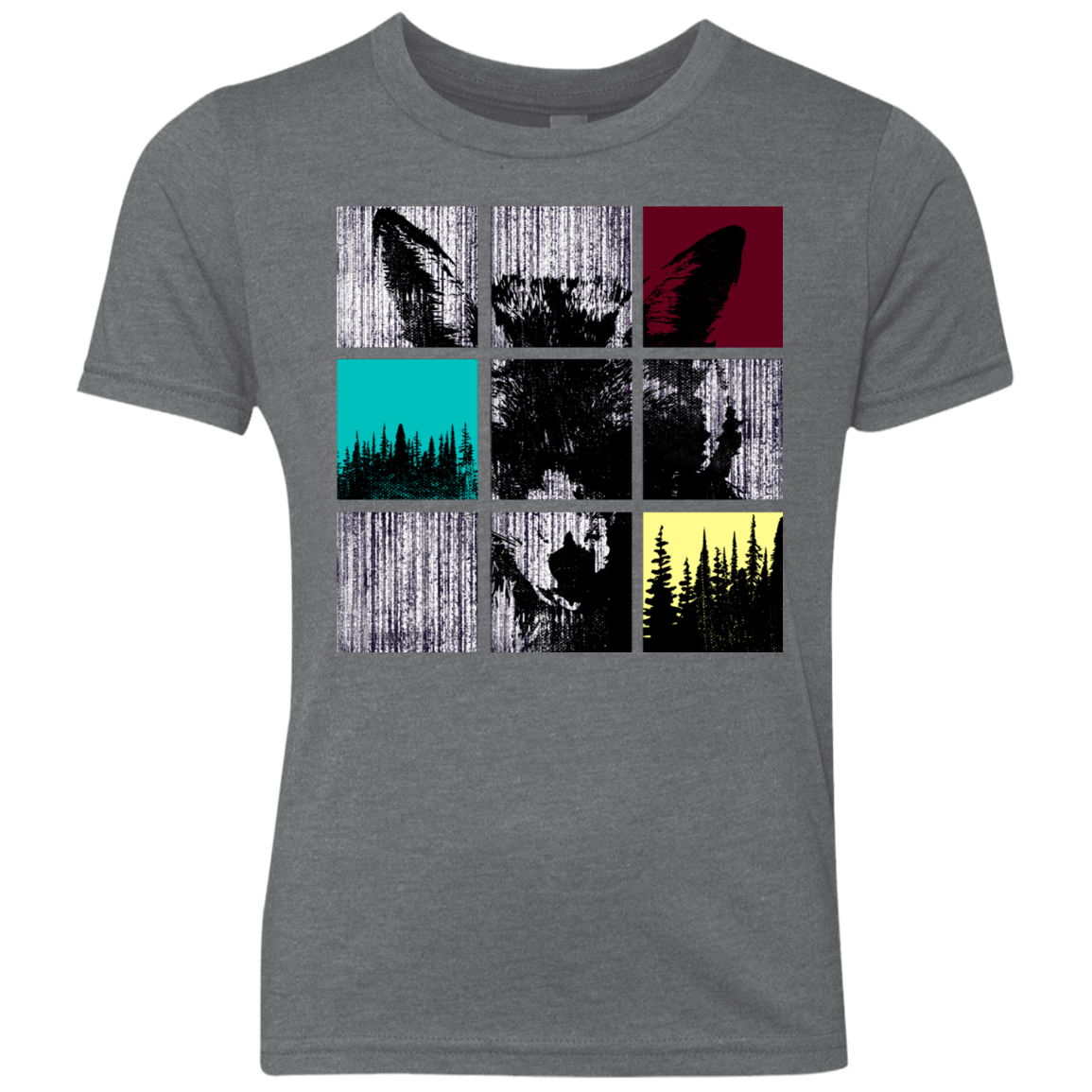 T-Shirts Premium Heather / YXS Fox Pane Youth Triblend T-Shirt