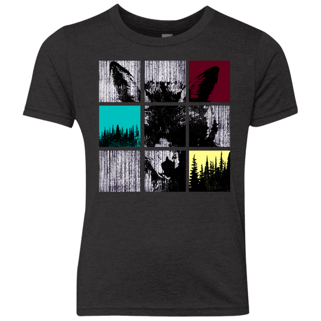 T-Shirts Vintage Black / YXS Fox Pane Youth Triblend T-Shirt