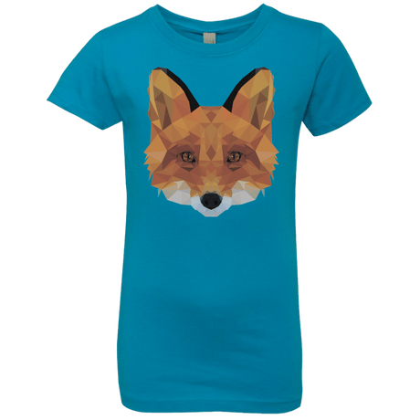 T-Shirts Turquoise / YXS Fox Portrait Girls Premium T-Shirt