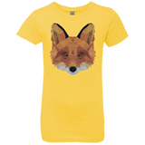 T-Shirts Vibrant Yellow / YXS Fox Portrait Girls Premium T-Shirt