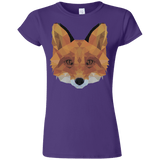 T-Shirts Purple / S Fox Portrait Junior Slimmer-Fit T-Shirt