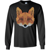 T-Shirts Black / S Fox Portrait Men's Long Sleeve T-Shirt