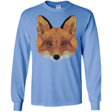 T-Shirts Carolina Blue / S Fox Portrait Men's Long Sleeve T-Shirt