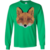 T-Shirts Irish Green / S Fox Portrait Men's Long Sleeve T-Shirt