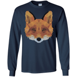 T-Shirts Navy / S Fox Portrait Men's Long Sleeve T-Shirt