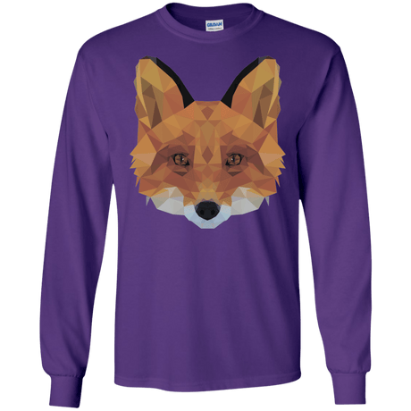 T-Shirts Purple / S Fox Portrait Men's Long Sleeve T-Shirt