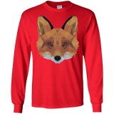 T-Shirts Red / S Fox Portrait Men's Long Sleeve T-Shirt