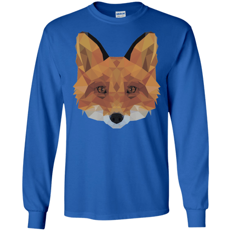 T-Shirts Royal / S Fox Portrait Men's Long Sleeve T-Shirt