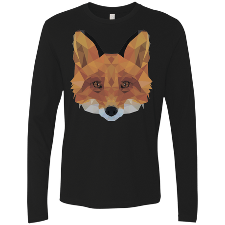 T-Shirts Black / S Fox Portrait Men's Premium Long Sleeve