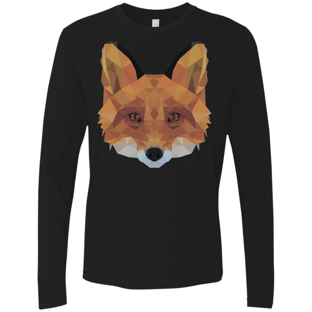 T-Shirts Black / S Fox Portrait Men's Premium Long Sleeve