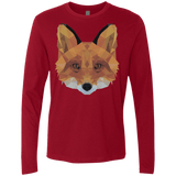 T-Shirts Cardinal / S Fox Portrait Men's Premium Long Sleeve