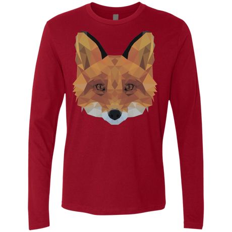 T-Shirts Cardinal / S Fox Portrait Men's Premium Long Sleeve