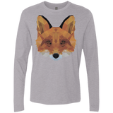 T-Shirts Heather Grey / S Fox Portrait Men's Premium Long Sleeve