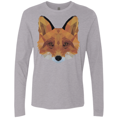 T-Shirts Heather Grey / S Fox Portrait Men's Premium Long Sleeve