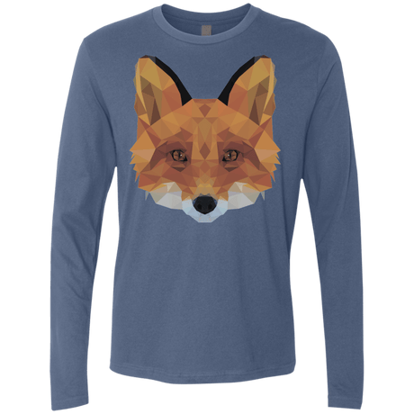 T-Shirts Indigo / S Fox Portrait Men's Premium Long Sleeve