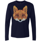 T-Shirts Midnight Navy / S Fox Portrait Men's Premium Long Sleeve