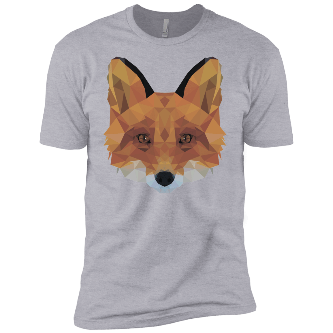 T-Shirts Heather Grey / X-Small Fox Portrait Men's Premium T-Shirt