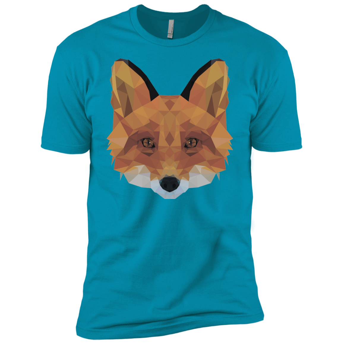 T-Shirts Turquoise / X-Small Fox Portrait Men's Premium T-Shirt