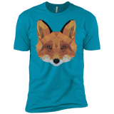 T-Shirts Turquoise / X-Small Fox Portrait Men's Premium T-Shirt