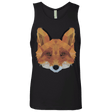 T-Shirts Black / S Fox Portrait Men's Premium Tank Top