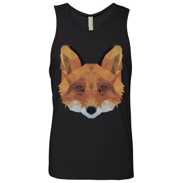 T-Shirts Black / S Fox Portrait Men's Premium Tank Top