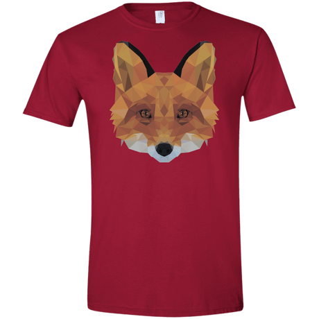 T-Shirts Cardinal Red / S Fox Portrait Men's Semi-Fitted Softstyle