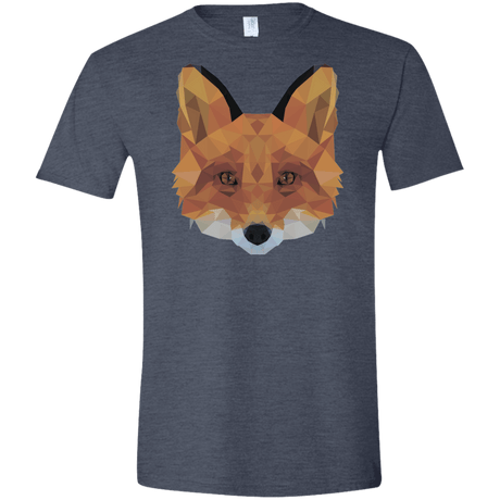 T-Shirts Heather Navy / S Fox Portrait Men's Semi-Fitted Softstyle