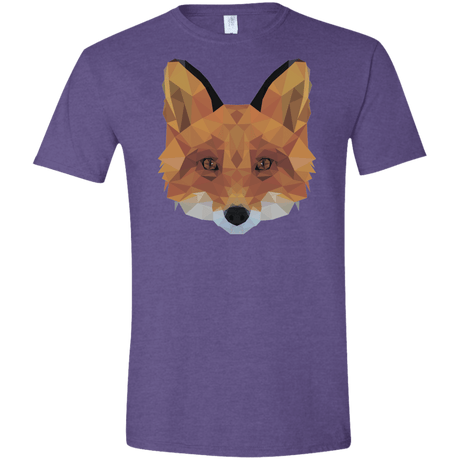 T-Shirts Heather Purple / S Fox Portrait Men's Semi-Fitted Softstyle