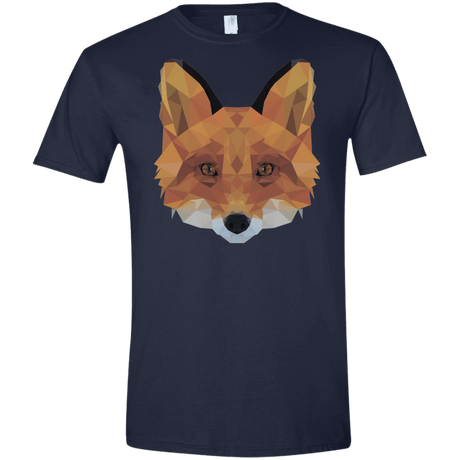 T-Shirts Navy / X-Small Fox Portrait Men's Semi-Fitted Softstyle