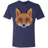 T-Shirts Vintage Navy / S Fox Portrait Men's Triblend T-Shirt