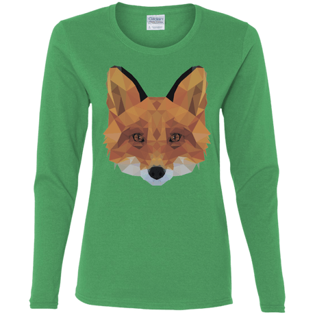 T-Shirts Irish Green / S Fox Portrait Women's Long Sleeve T-Shirt