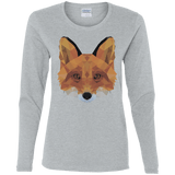 T-Shirts Sport Grey / S Fox Portrait Women's Long Sleeve T-Shirt
