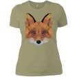 T-Shirts Light Olive / X-Small Fox Portrait Women's Premium T-Shirt