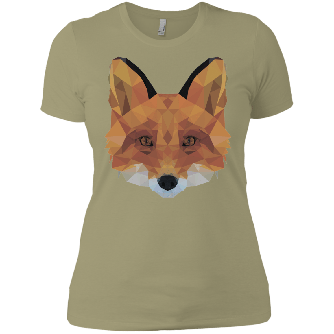 T-Shirts Light Olive / X-Small Fox Portrait Women's Premium T-Shirt