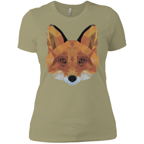 T-Shirts Light Olive / X-Small Fox Portrait Women's Premium T-Shirt