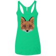 T-Shirts Envy / X-Small Fox Portrait Women's Triblend Racerback Tank