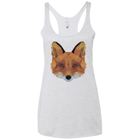 T-Shirts Heather White / X-Small Fox Portrait Women's Triblend Racerback Tank