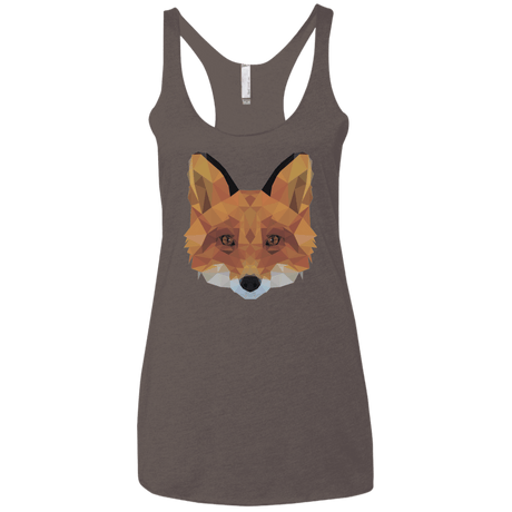 T-Shirts Macchiato / X-Small Fox Portrait Women's Triblend Racerback Tank